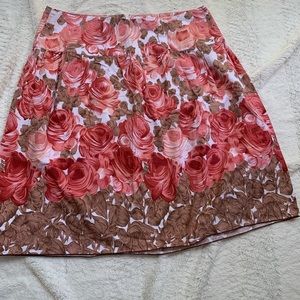 Floral a line skirt